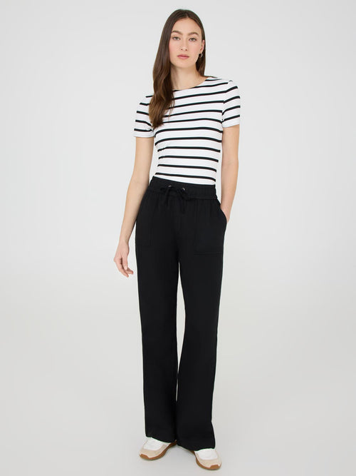 Wide-Leg Tencel Pants