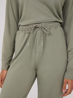 Lightweight Fleece Joggers Lt Green