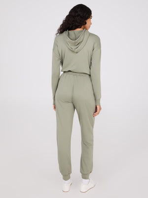 Pantalon de jogging en polaire léger Lt Green