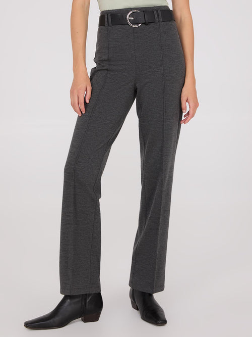 Pantalon droit à taille haute