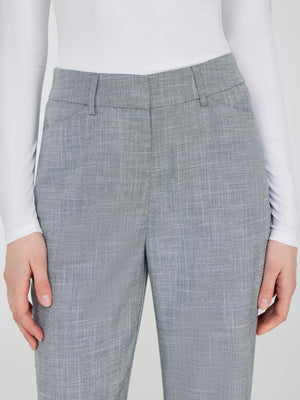 Pantalon à jambe droite épuré sur le devant Dk Grey