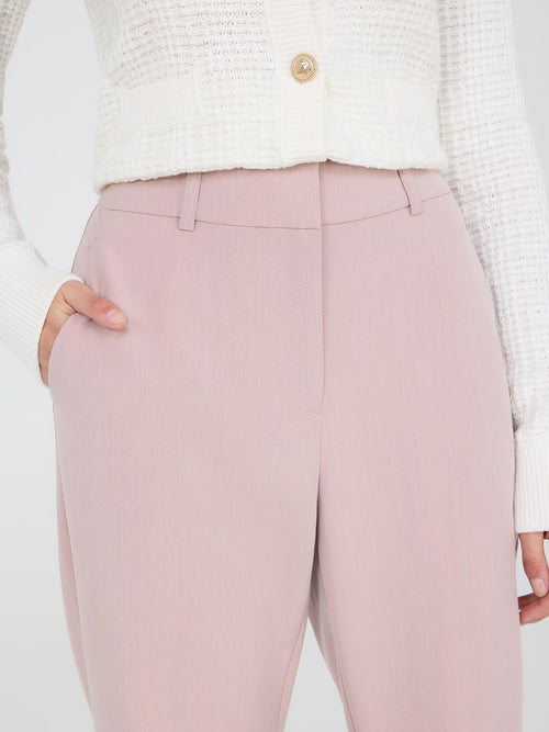 Straight Leg Mid-Rise Pants