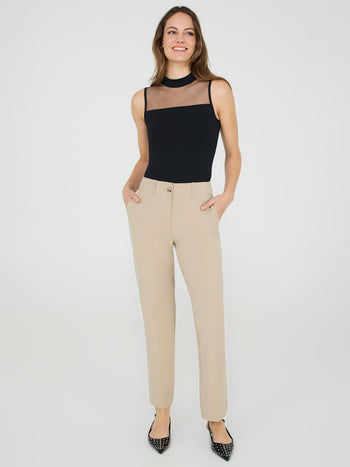 No Waistband Straight Leg Pants Fawn