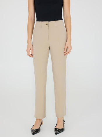 No Waistband Straight Leg Pants Fawn