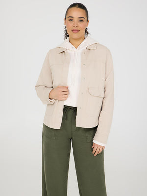 Cargo Pocket Jacket Sand