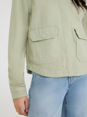 Cargo Pocket Jacket Lt Green