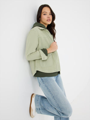 Cargo Pocket Jacket Lt Green