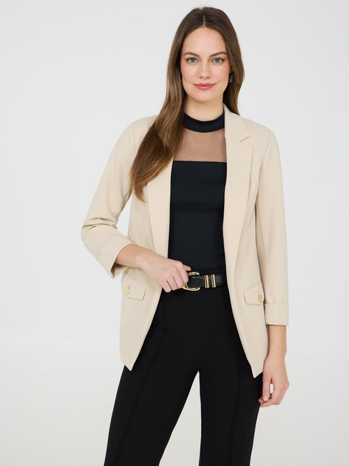 Cuffed 3/4 Sleeve Blazer