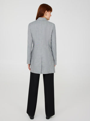 Blazer long ouvert sur le devant Dk Grey