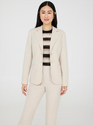 2-Button Blazer Oatmeal