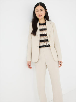 2-Button Blazer Oatmeal