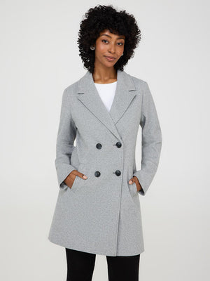 Manteau 3/4 à double boutonnage Grey