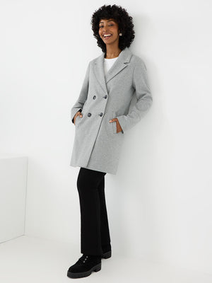 Manteau 3/4 à double boutonnage Grey