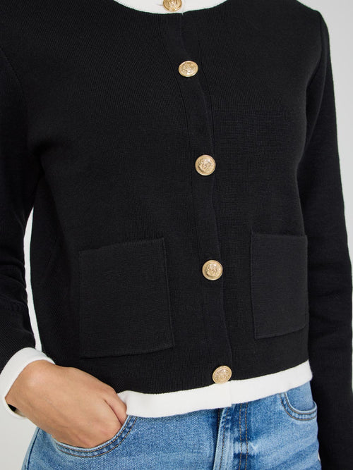 Button-Front Cardigan