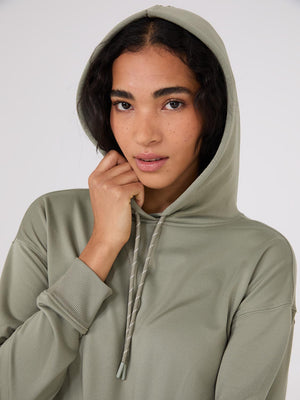 Lightweight Fleece Hoodie Lt Green