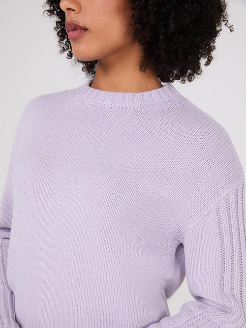 Crew Neck High-Low Sweater