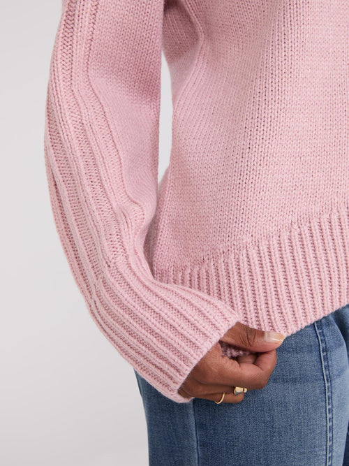 Crew Neck High-Low Sweater