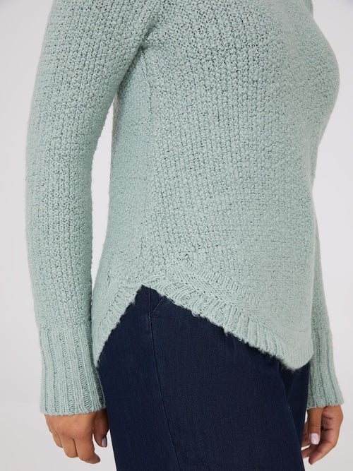 Long Sleeve Twisted Stitch Sweater