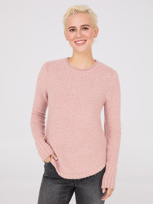 Long Sleeve Twisted Stitch Sweater