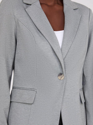 Blazer court à 1 bouton Grey