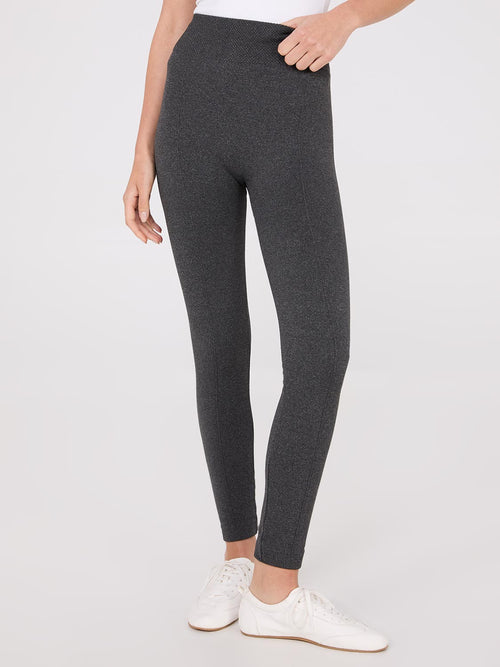 Front Pintuck Fleece Lined Leggings