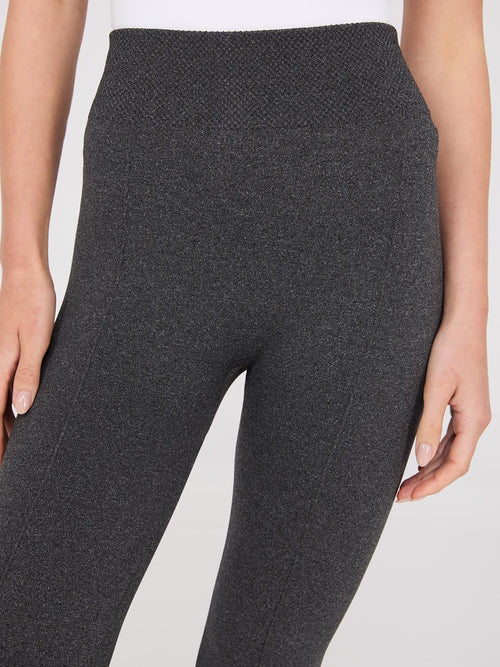 Leggings doublés en polaire avec pinces sur le devant