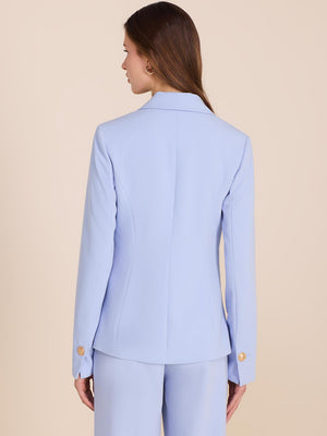 Single-Breasted Blazer Lt Blue